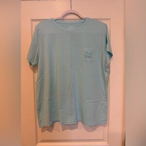 Vineyard Vines Classic Pocket T‑Shirt in Light Aqua